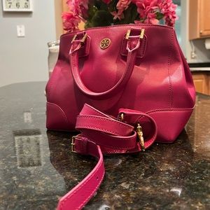 Tori Burch handbag with second cross body strap